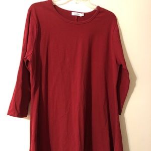 Burgundy Tunic Top